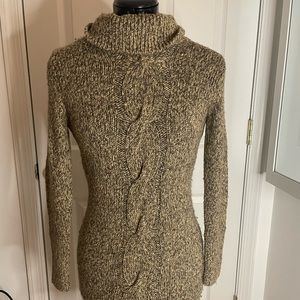 Mini turtle neck sweater dress